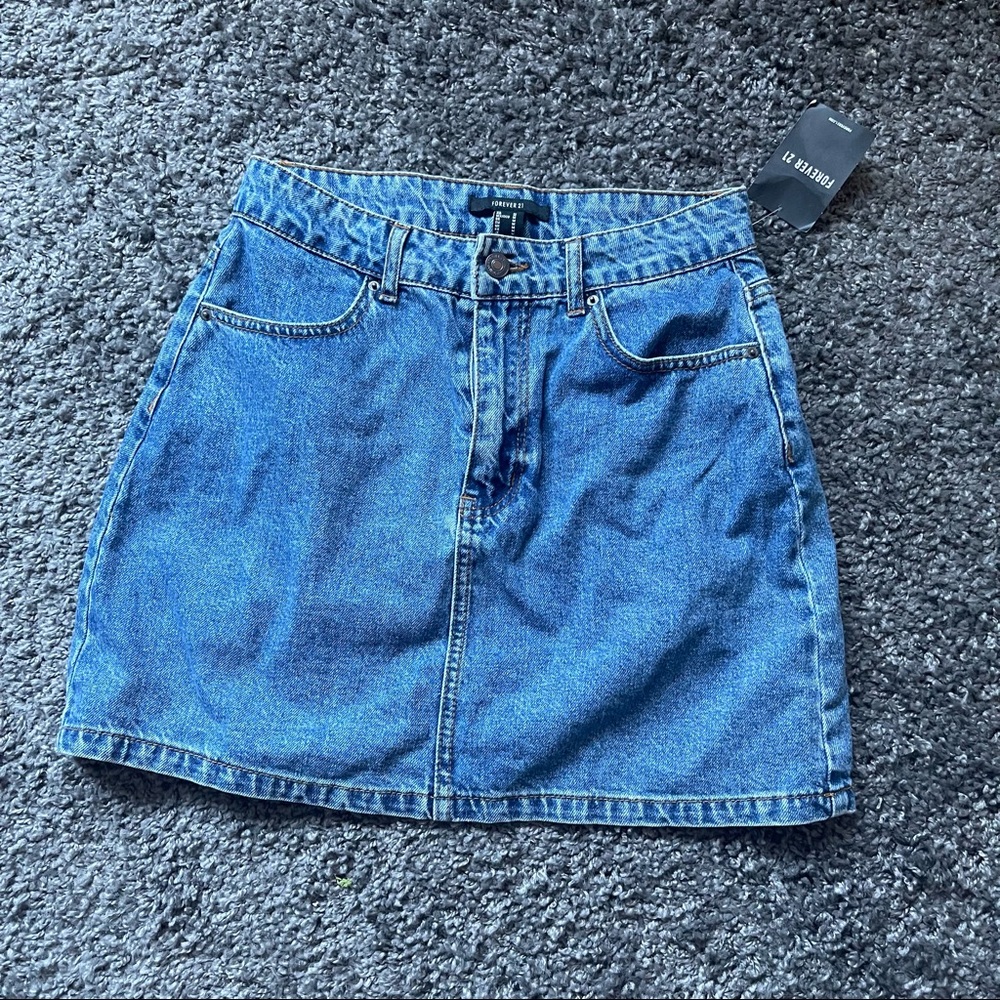 NWT Forever 21 Jean Mini Skirt